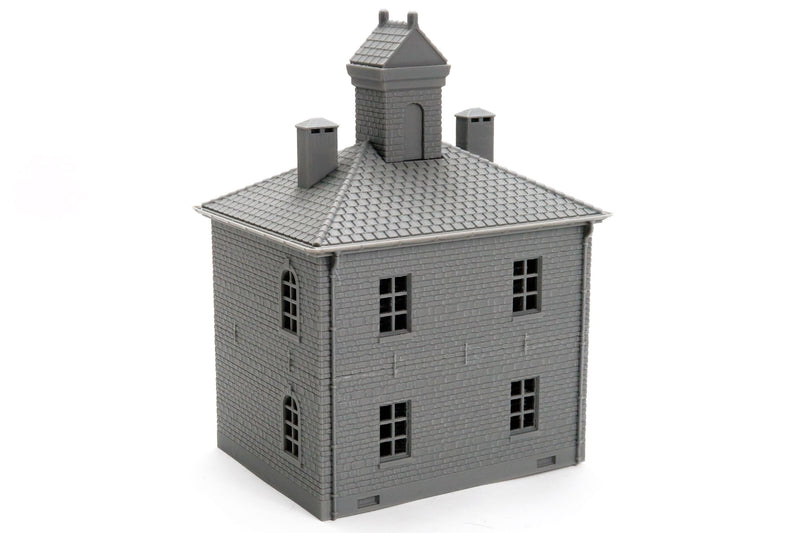 Ardennen City Hall - 3D Printed Miniature WW2 Wargaming Terrain 28mm / 20mm / 15mm Scale
