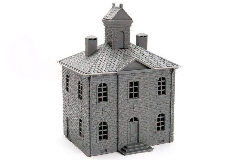 Ardennen City Hall - 3D Printed Miniature WW2 Wargaming Terrain 28mm / 20mm / 15mm Scale
