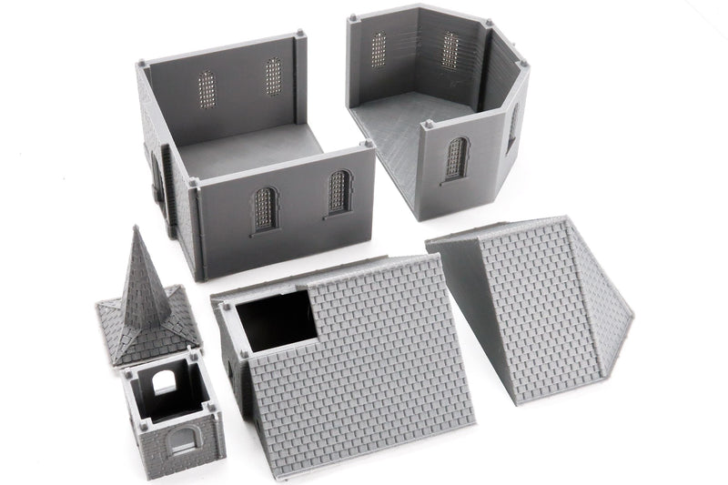 Ardennen Chapel - 3D Printed Miniature WW2 Wargaming Terrain 28mm / 20mm / 15mm Scale