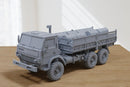 Kamaz 6x6 Cargo Truck BARREL - 3D Printed Miniature Tabletop Wargaming Combat Vehicle 28mm / 15mm Scale