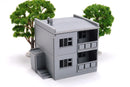 Small East European Apartment Block 1 - 3D Printed Miniature Wargaming Terrain (Cold War / Modern / Zona Alfa)