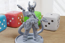 Oni Gunslinger Redshot Sexy Pin-Up - 3D Printed Minifigure for Fantasy Miniature Tabletop Games DND, Frostgrave 28mm / 32mm / 75mm