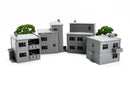 East European Residential Block Set - 3D Printed Miniature Wargaming Terrain (Cold War / Modern / Zona Alfa)