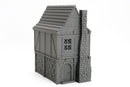 Medieval Fantasy House, 28mm RPG Terrain, Night District Tabletop Building, Unpainted Miniature Scenery