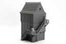 Medieval Fantasy House, 28mm RPG Terrain, Night District Tabletop Building, Archway House