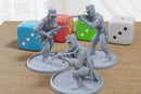 Guerrilla Resistance Fighters - Miniature Tabletop Wargaming - 3D Printed 28mm / 32mm Scale Minifigures