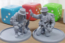 South African Bush Hat Mortar Team - Miniature Tabletop Wargaming - 3D Printed 28mm / 32mm Minifigures