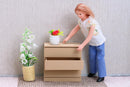Modern 3-Drawer Dollhouse Dresser – 1/12 and 1/6 Scale Furniture