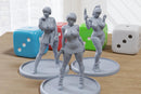 Goth Street Gunners – 28mm & 32mm Female Cyberpunk Pin-Up Miniatures