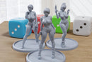 Goth Street Gunners – 28mm & 32mm Female Cyberpunk Pin-Up Miniatures