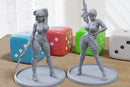 Venatrix Strike Duo – 28mm & 32mm Female Sci-Fi Cyberpunk Pin-Up Miniatures