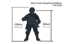 KORD Gunner 28mm/32mm Minifigure - Modern Wargaming Miniature for Tabletop RP