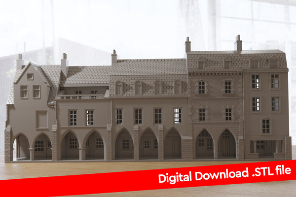 Carentan The Medieval Arcades - Digitaler Download .STL-Dateien für den 3D-Druck