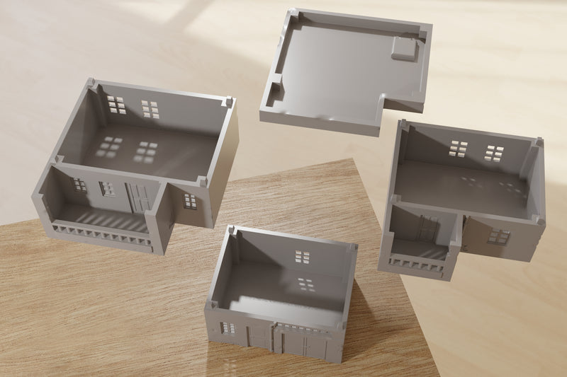 Products Arab Urban House DH 2 Apartments - Digital Download .STL Files for 3D Printing