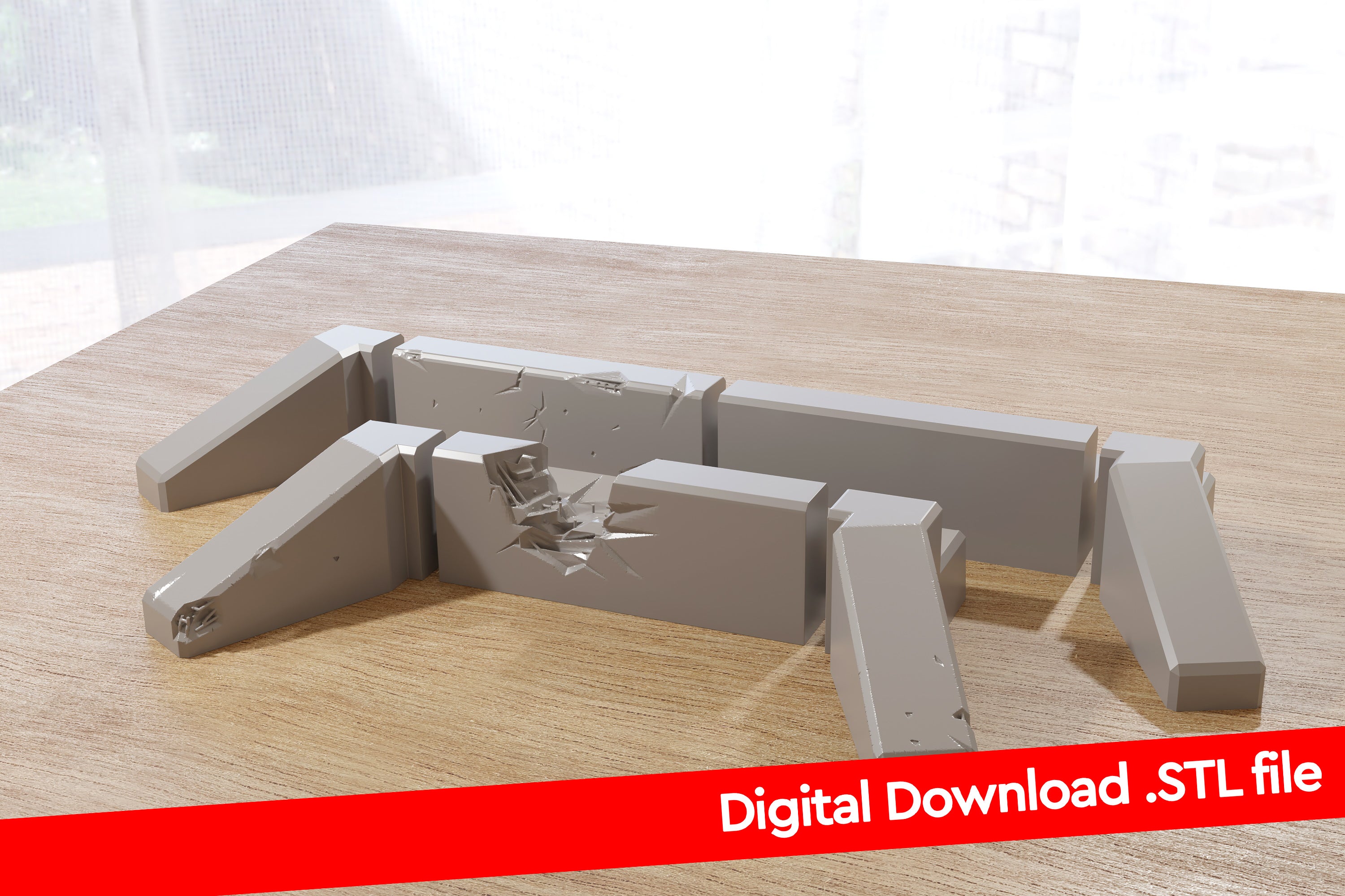 Atlantic Wall Concrete Defense Line - Digital Download .STL File for 3