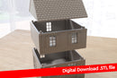 Normandy Village House Double Storey Type 2 - Digital Download .STL File for 3D Printing