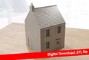 Normandy Village House Double Storey Type 2 - Digital Download .STL File for 3D Printing