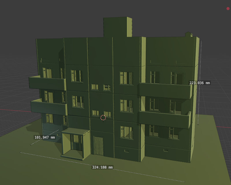 ZONA ALFA Soviet Apartment Tower Typ1 - Digital Download .STL File for 3D Printing