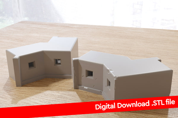 Double MG Stand German Bunker - Digital Download .STL File for 3D Printing