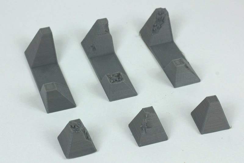 Dragontooth Concrete Block Obstacle - Digital Download .STL File for 3D Printing