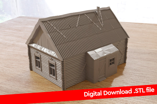 Soviet Izba Eastern Front House - Digital Download .STL Files for 3D Printing