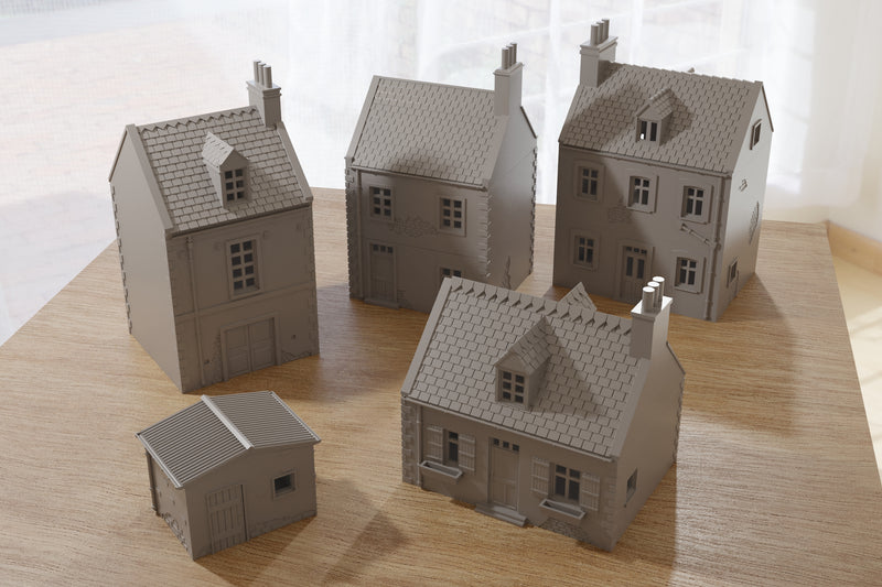 Berlin Destroyed Residential Building T1 - 3D Printed Miniature Wargam Berlin Destroyed Residential Building T1 - 3D Printed Miniature Wargam