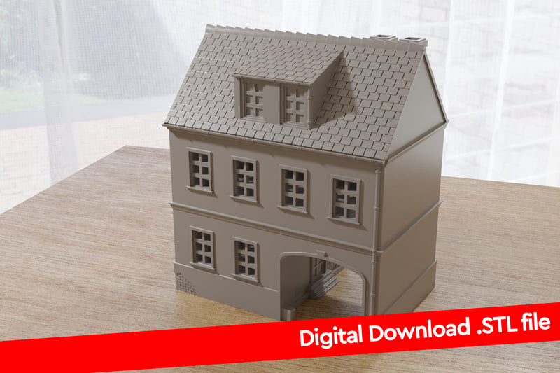 Deutsches Dorfhaus DST1 - Digitaler Download. STL-Dateien für den 3D-Druck