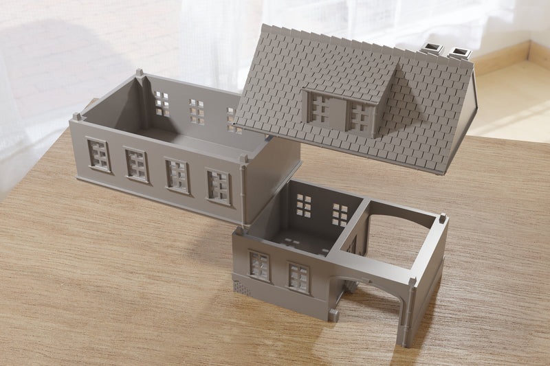 German Village House DST1 - Digital Download .STL Files for 3D Printing