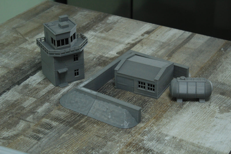 WW2 Airfield Set - Digital Download .STL Files for 3D Printing