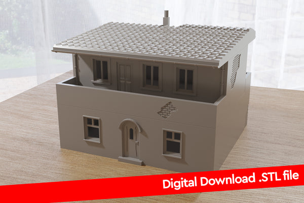 Italienisches Haus DS T3 - Digitaler Download. STL-Dateien für den 3D-Druck