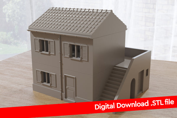 Italienisches Haus DS T2 - Digitaler Download. STL-Dateien für den 3D-Druck