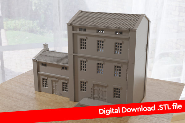 Industrial Mill - Digital Download .STL Files for 3D Printing