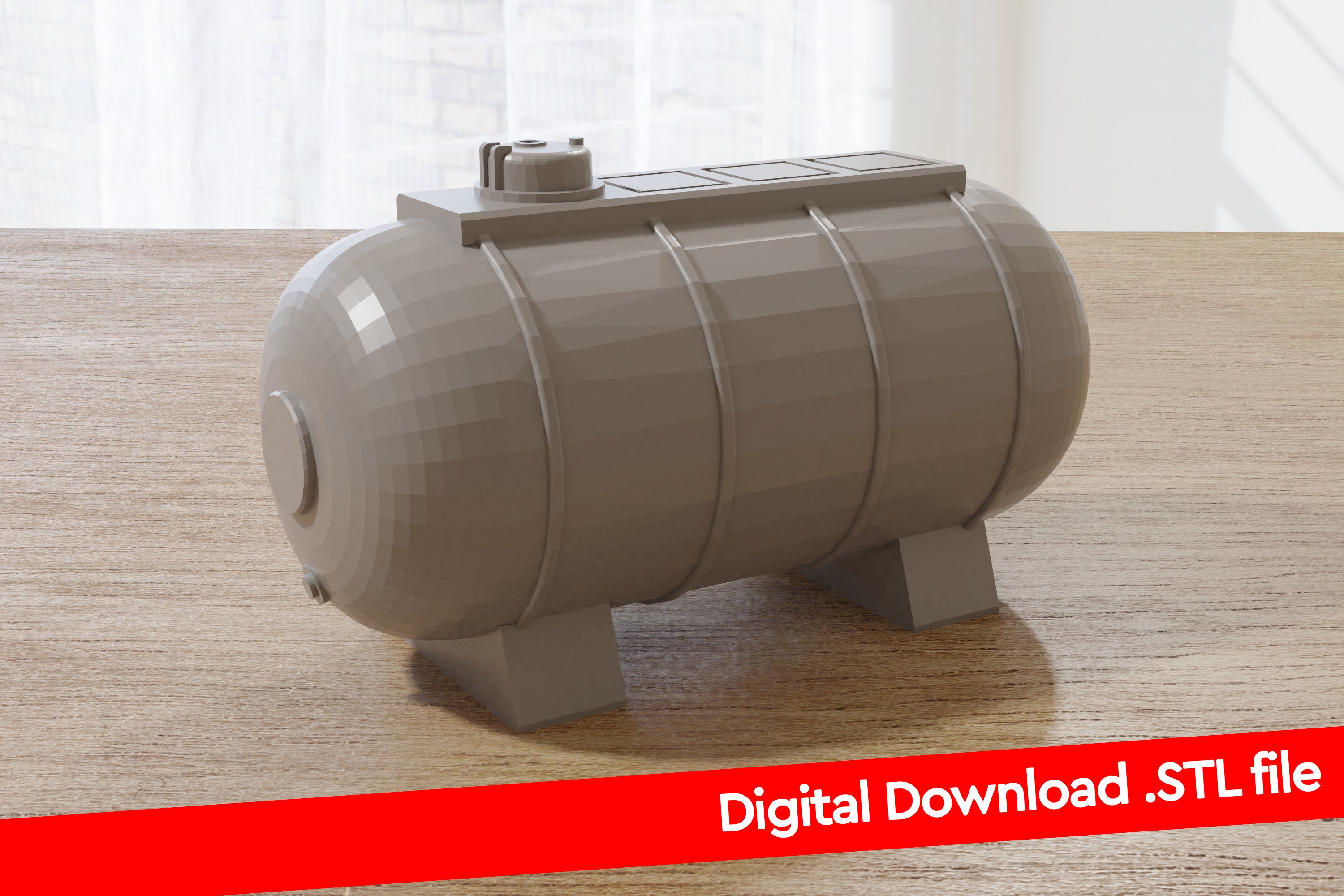 Tank Stl File Airfield Fuel Tank - Digital Download .STL Files for 3D Printing
