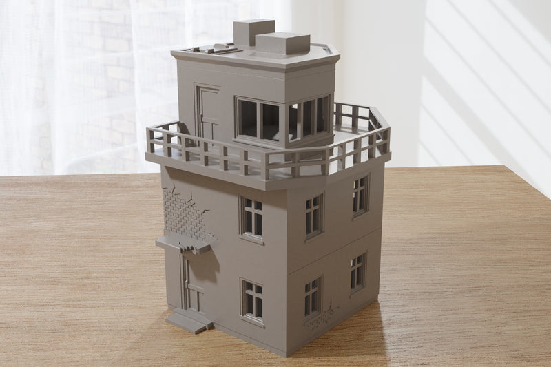 Airfield Control Tower - Digital Download .STL Files for 3D Printing