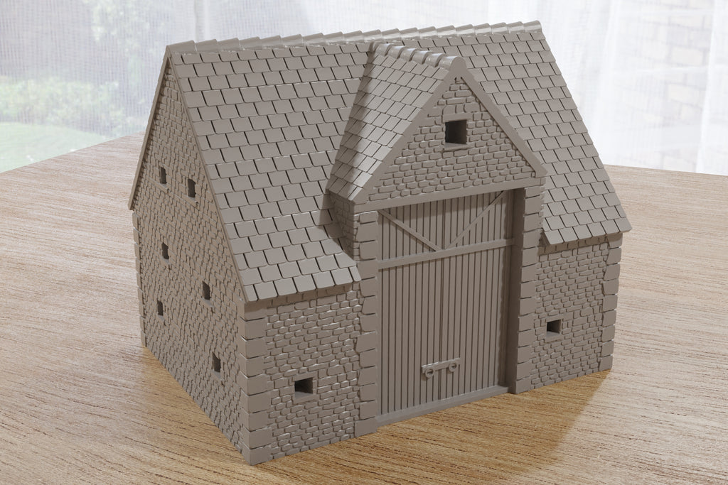 Barn Stl File French Farm Barn - Digital Download .STL Files for 3D Printing