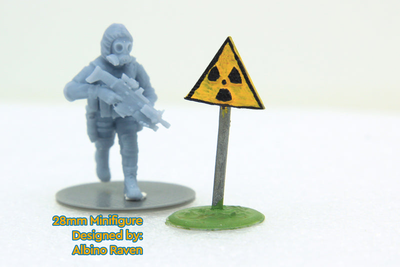 Chernobyl Radiation Sign - Digital Download .STL Files for 3D Resin Printing