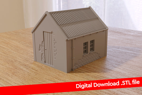 Railroad Workers House - Digital Download .STL File for 3D Printing