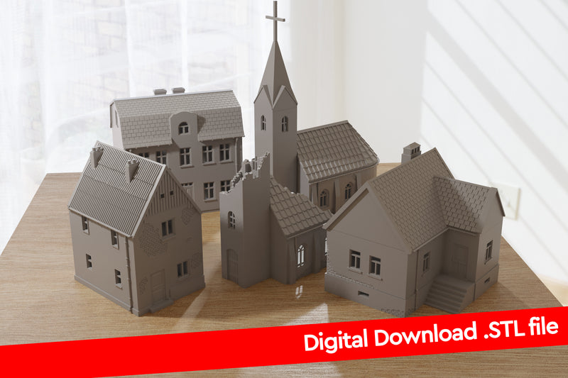 Polish Village Volume 1 - Digital Download .STL Files for 3D Printing
