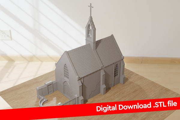 Chapelle Saint-Louis de Formigny - Digitaler Download. STL-Dateien für den 3D-Druck