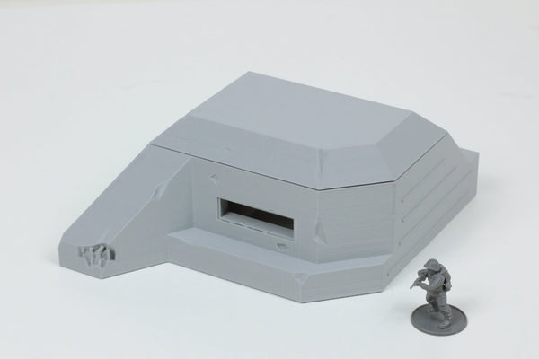 Regelbau Type 667 Bunker - Tabletop Wargaming WW2 Terrain | 15mm 20mm 28mm Miniature 3D Printed Model | Bolt Action