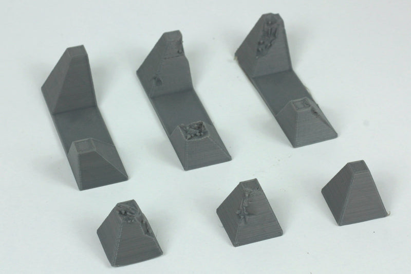 Dragontooth Concrete WW2 Obstacles Set - 28mm 3D Printed Tabletop Wargaming Terrain for games like Bolt Action and