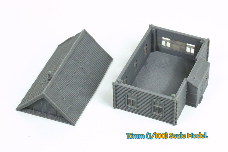 Russian Izba - Tabletop Wargaming WW2 Terrain | 15mm 20mm 28mm HO Miniature 3D Printed Model | Bolt Action