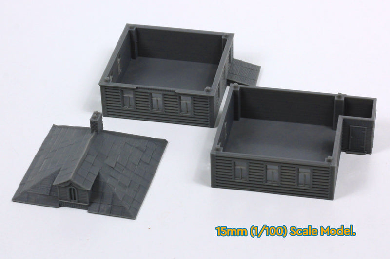 Dacha Villager House - Tabletop Wargaming WW2 Terrain | 15mm 20mm 28mm HO Miniature 3D Printed Model | Bolt Action