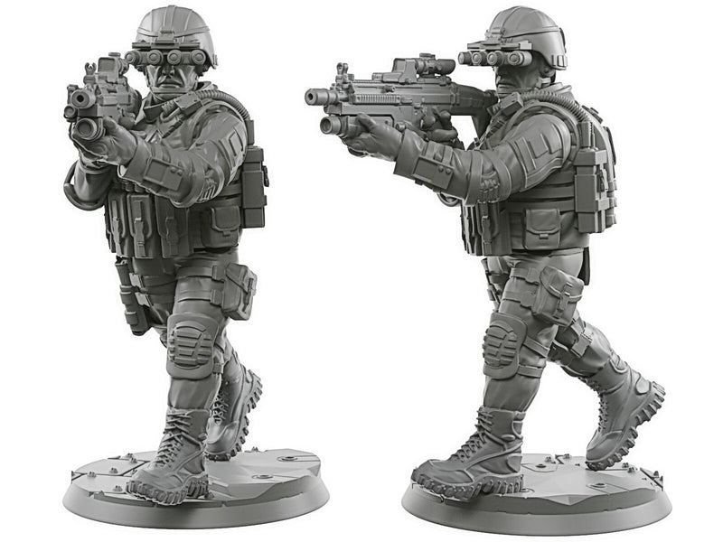 Night-Ops Soldier - Modern Wargaming Miniatures for Tabletop RPG - 20mm / 28mm / 32mm Scale Minifigures