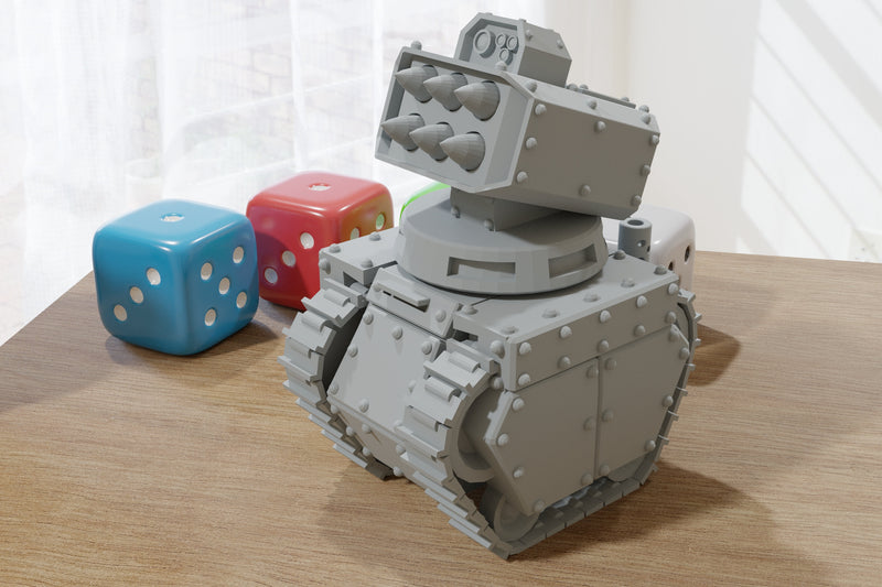 Sentry Bot Tanks - Resin 3D Printed Vehicles 28mm Scale for Tabletop RPG Wargames