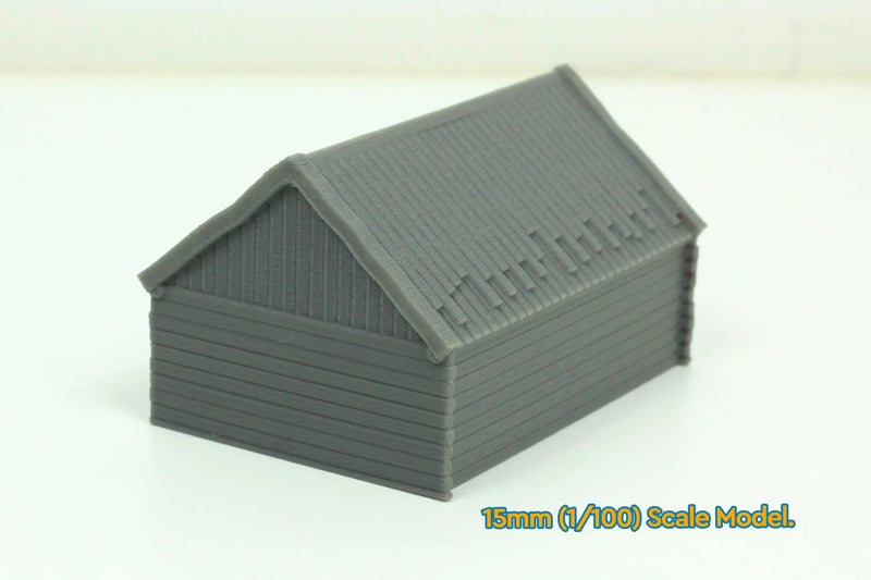 Rural Barn - Tabletop Wargaming WW2 Terrain | 15mm 20mm 28mm HO Miniature 3D Printed Model | Bolt Action