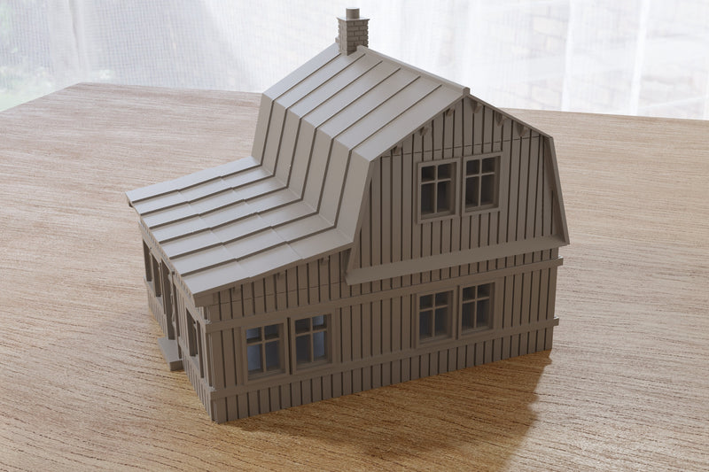 Traditional Soviet Dacha House - Tabletop Wargaming WW2 Terrain | 15mm 20mm 28mm HO Miniature 3D Printed Model | Bolt Action