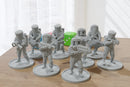 Hazmat Squad - Modern Wargaming Miniatures for Tabletop RPG - 20mm / 28mm / 32mm Scale Minifigures