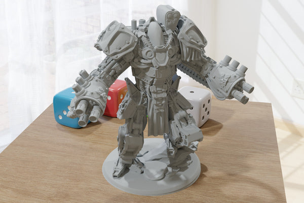 Purifire Heavy Mech - 28mm Scale for Tabletop RPG Sci-Fi Wargames like , Infinity the Game