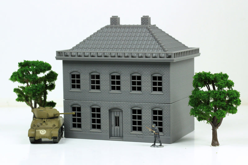 Dutch Manor House - Tabletop Wargaming WW2 Terrain | 15mm 20mm 28mm HO Miniature 3D Printed Model | Bolt Action